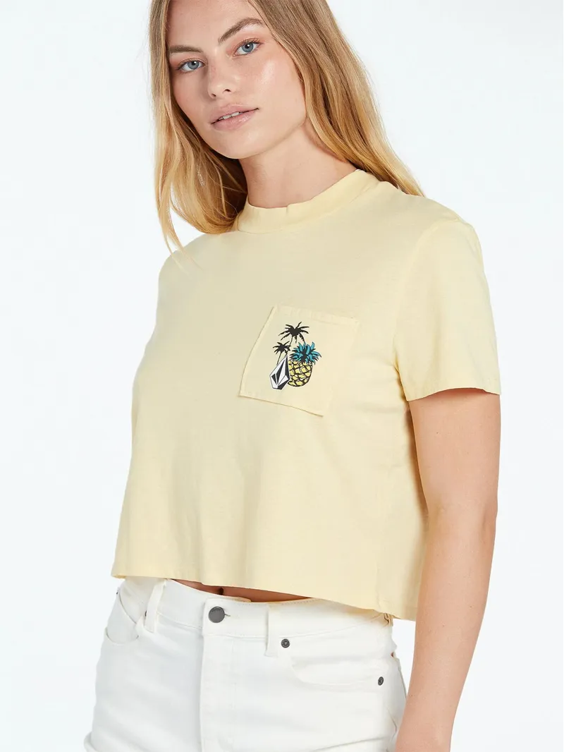 Volcom Pocket Dial Tee in Wheat-1