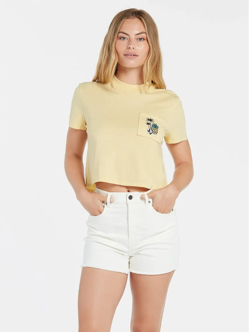Volcom Pocket Dial Tee in Wheat