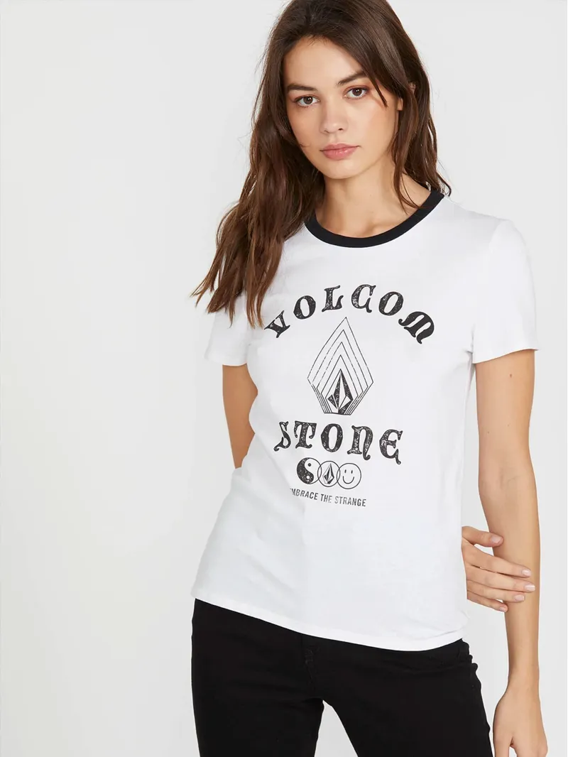 Volcom Stoked On Stone Short Sleeve T-Shirt White 2020