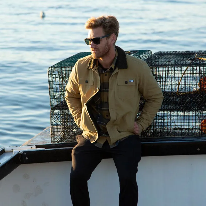Salty Crew Bait Barge Jacket - Workwear Brown-4