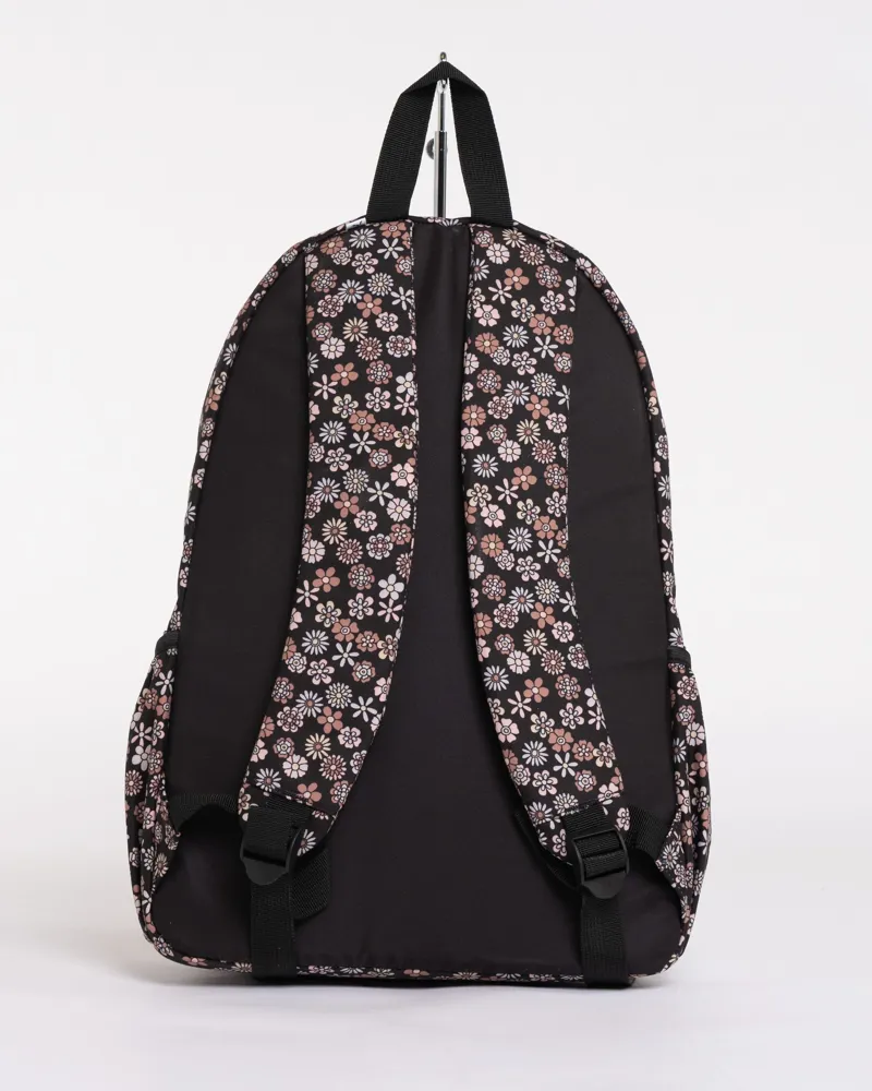 Rusty Indiana Backpack Black - Womens Floral Rucksack -2