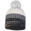Buff Knitted and Fleece Beanie Alina Rusty In Grey