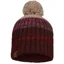 Buff Knitted and Fleece Beanie Alina Rusty In Maroon