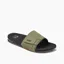 Reef Fanning Slide in Olive Gum