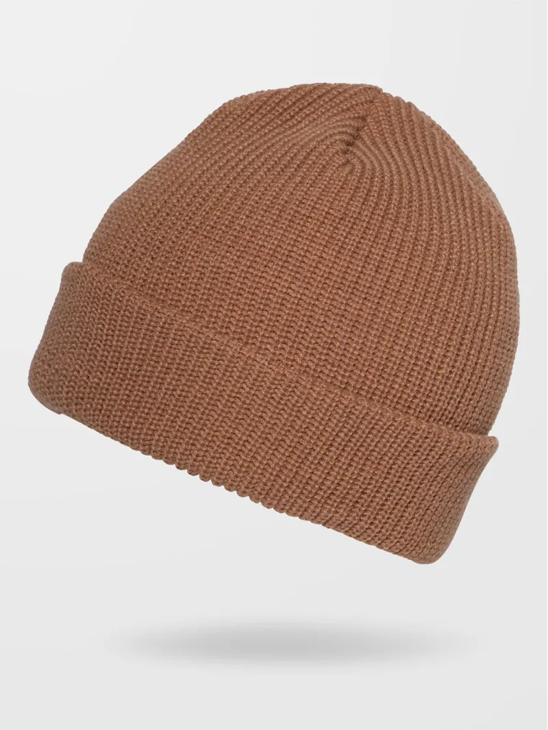Volcom Full Stone Beanie Dark Brown-1