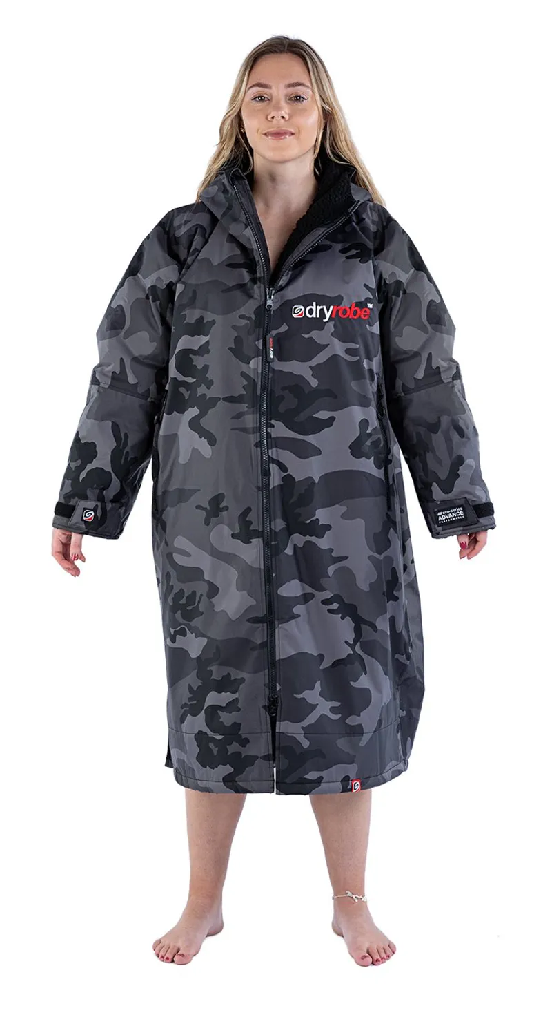 Dryrobe Long Sleeve in Black Camo Black Tonnau Surf Co