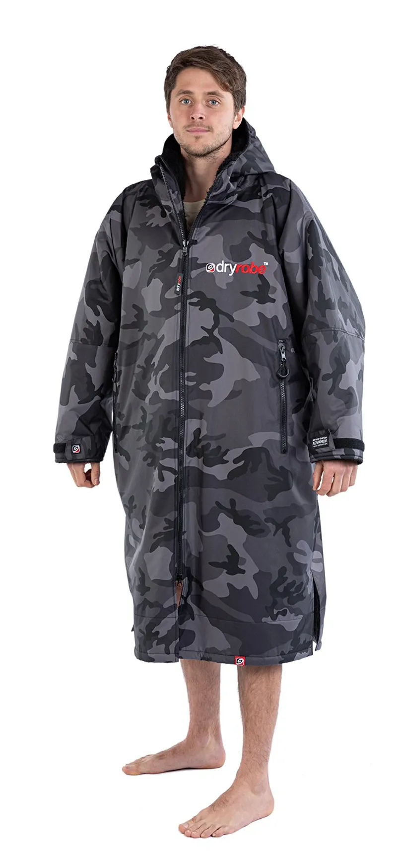 Dryrobe Long Sleeve in Black Camo/Black-7