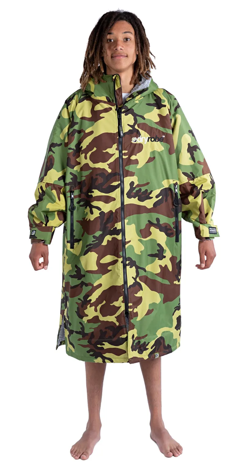 Dryrobe Long Sleeve in Camo/Grey - Large