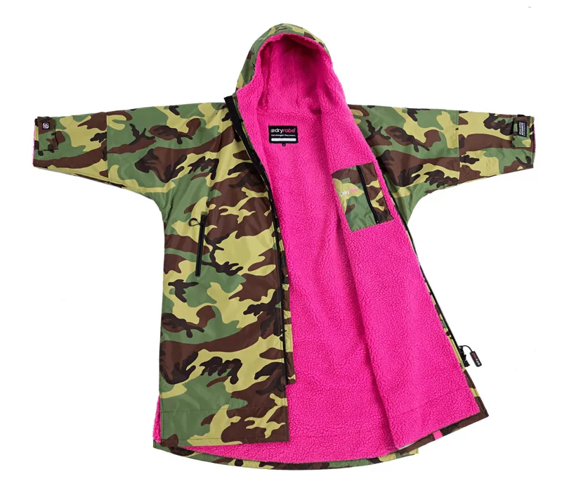 Dryrobe Long Sleeve in Camo/Pink - Small-3