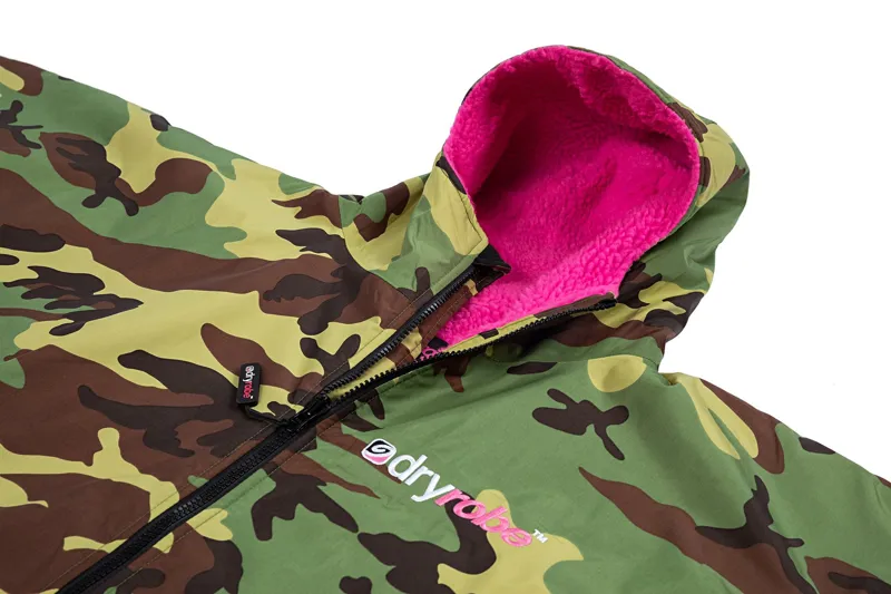 Dryrobe Long Sleeve in Camo/Pink - Small-4