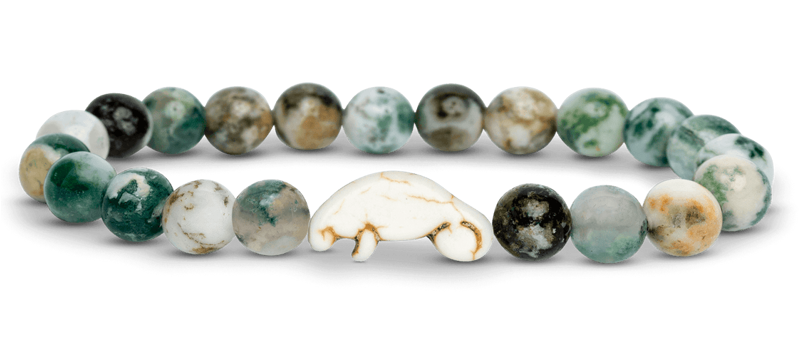 Fahlo Seagrass Green Bracelet - Manatee