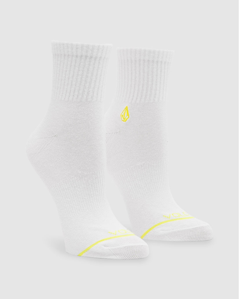 Volcom Women's The New Crew Socks 3 Pack Assorted O/S-1