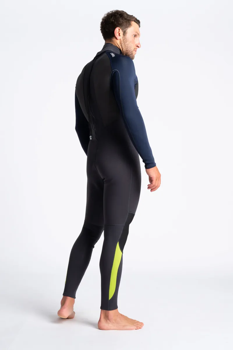 C-Skins Element 3:2 Mens Steamer Anthracite / Slate / Lime-5