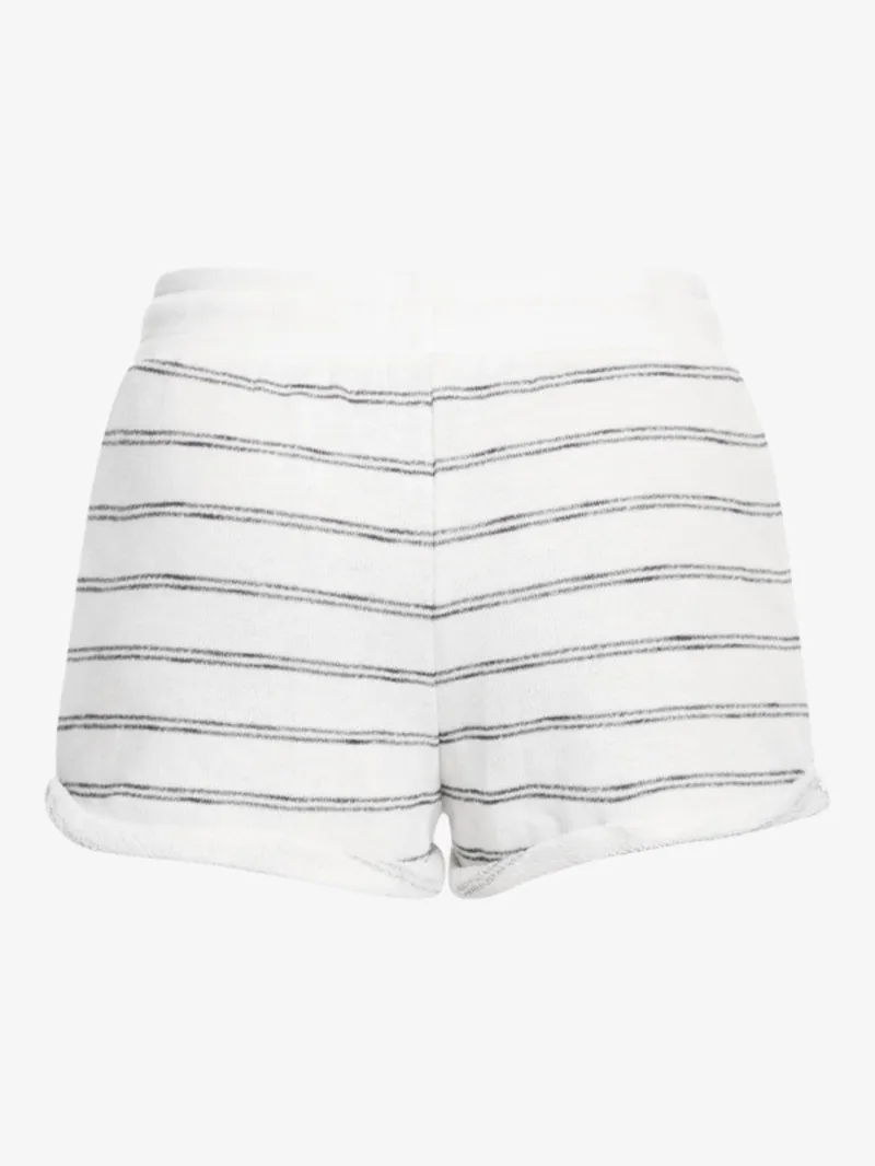 Roxy Perfect Wave Shorts in Snow White Horiz Will Stripes-1