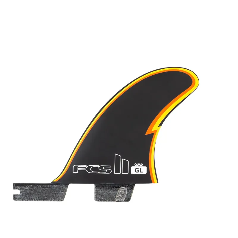 FCS II Gerry Lopez Performance Core Medium Tri-Quad Fins Black-2