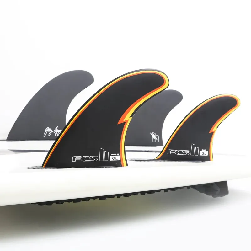 FCS II Gerry Lopez Performance Core Medium Tri-Quad Fins Black-4