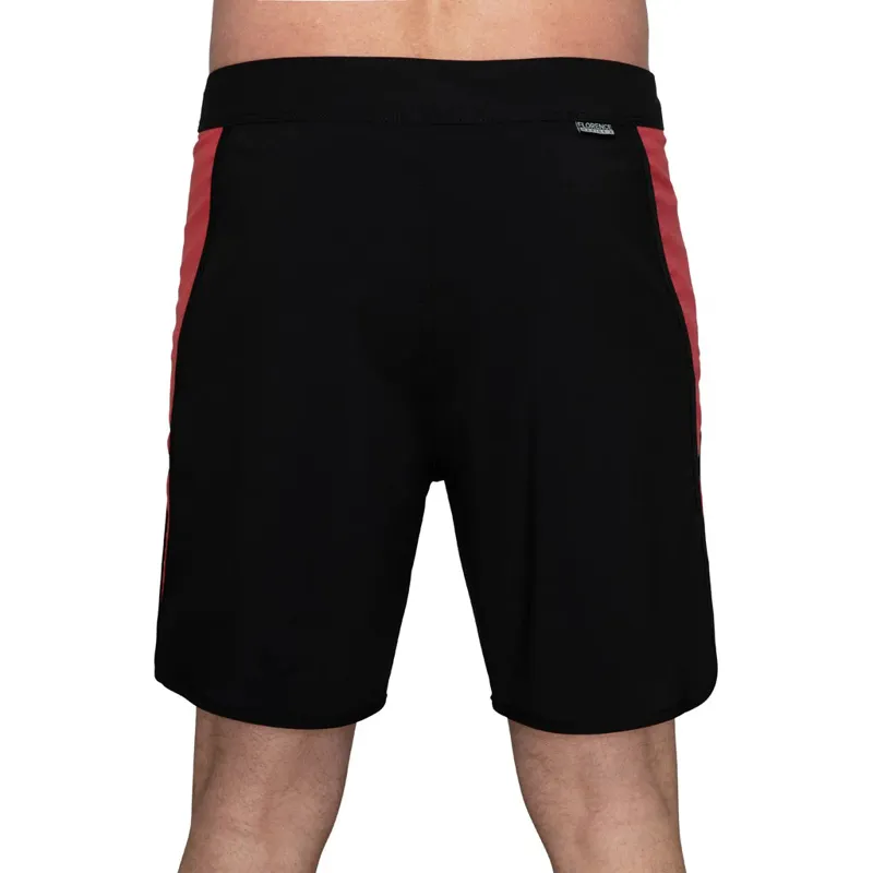 Florence Marine X Burgee Boardshort Black Racing Red-5
