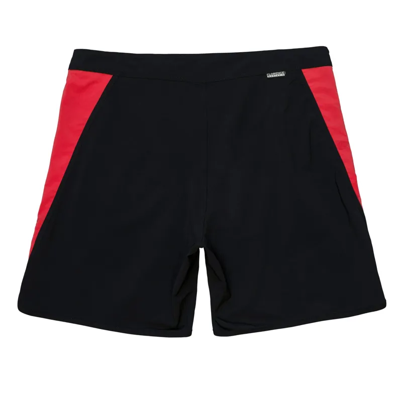 Florence Marine X Burgee Boardshort Black Racing Red-1