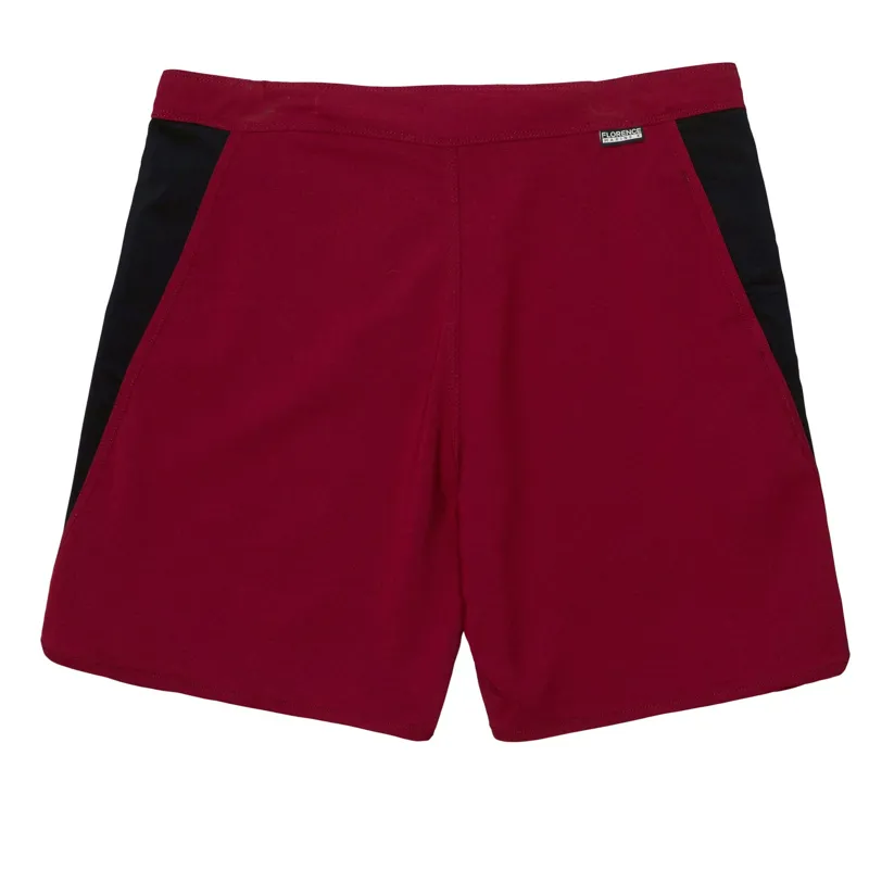 Florence Marine X Burgee Boardshort Maroon Black-1