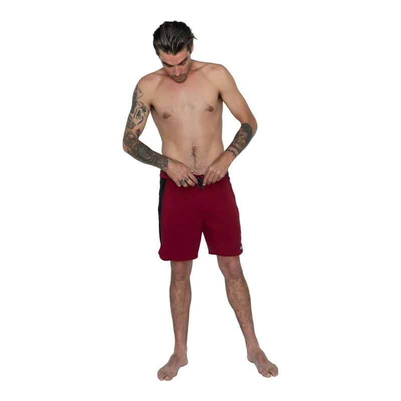 Florence Marine X Burgee Boardshort Maroon Black-2