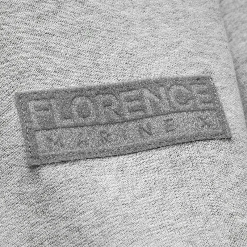 Florence Marine X Velcro Patch Hoodie Heather Grey-2