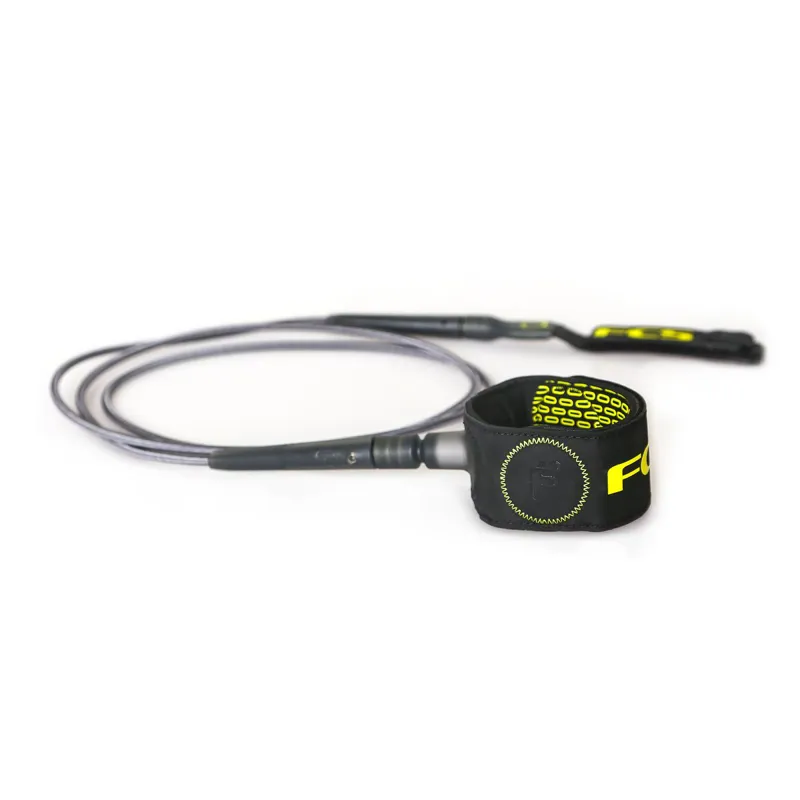 FCS 6ft Freedom Surfboard Leash Charcoal/Green-1