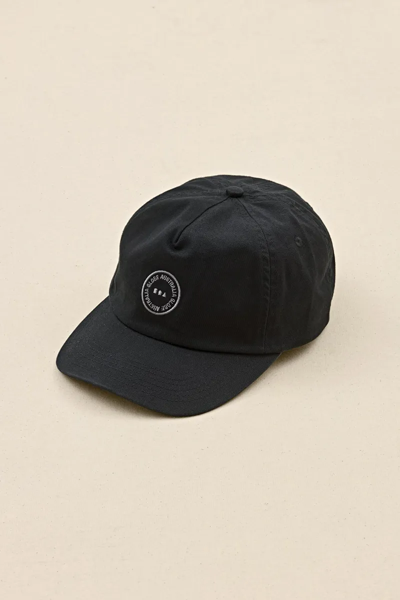 Globe Full Circle Cap Washed Black-8