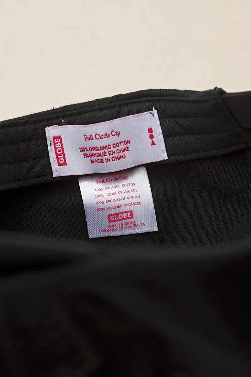 Globe Full Circle Cap Washed Black-5