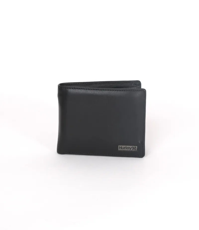 Hurley One and Only Leather Wallet Black