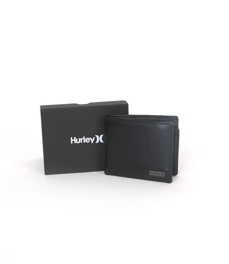 Hurley One and Only Leather Wallet Black-2