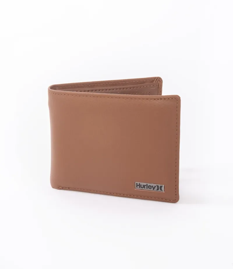 Hurley One and Only Leather Wallet Tan