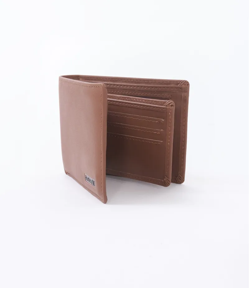Hurley One and Only Leather Wallet Tan-1