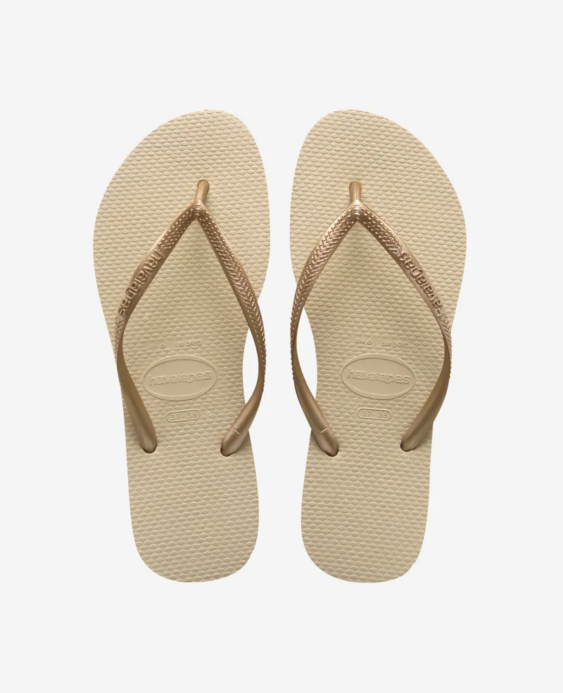 Havaiana Slim Sand Grey/Light Gold