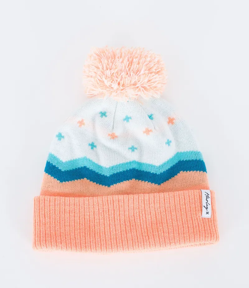 Hurley Aurora Pom Beanie Washed Coral