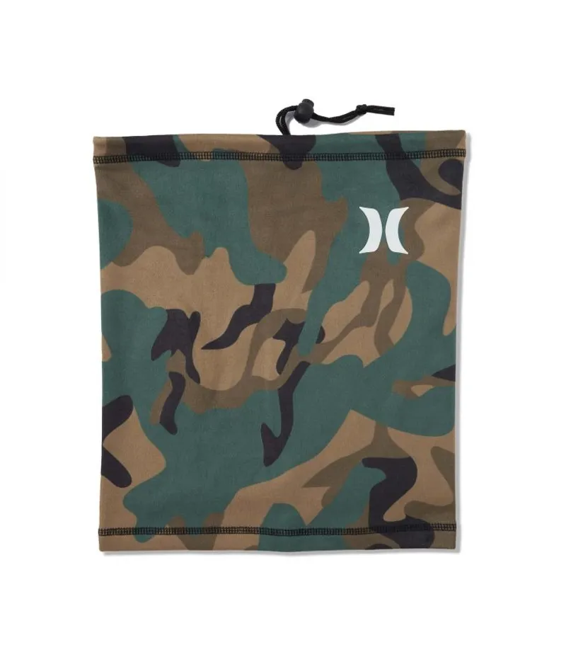Hurley Fleece Neck Warmer Camo Green