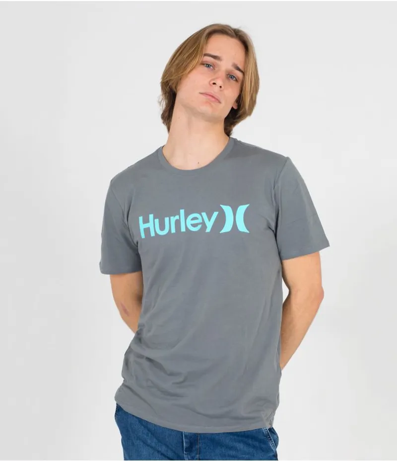 Hurley One And Only Solid Tee in Grey