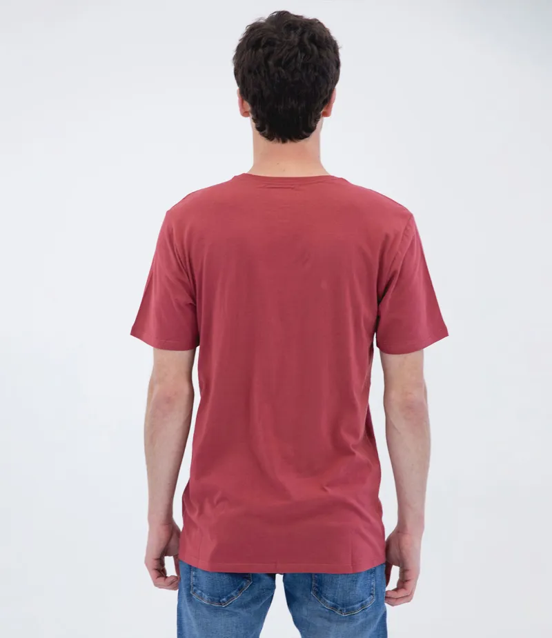 Hurley One And Only Solid Tee in red-1