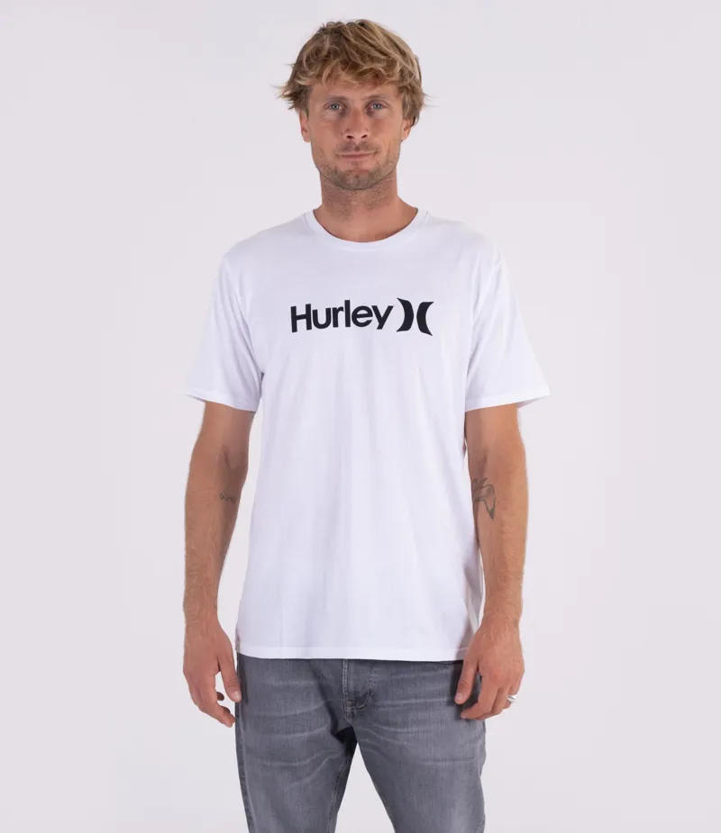 Hurley One And Only Solid Tee in White-2