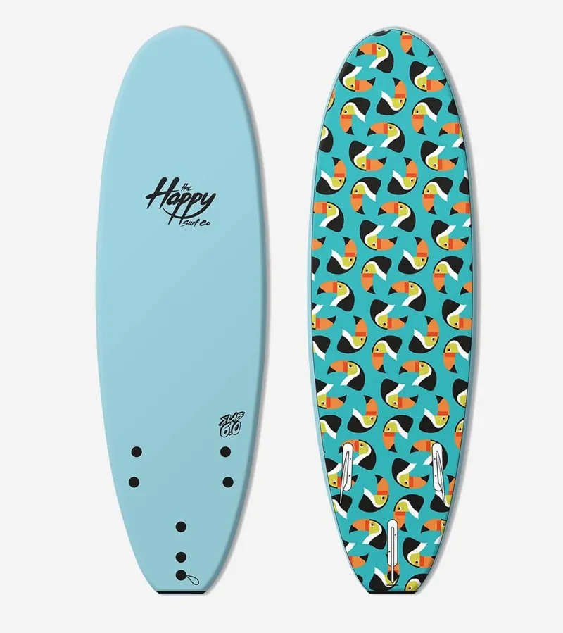 The Happy Surf Co Slab - Toucan 6'0