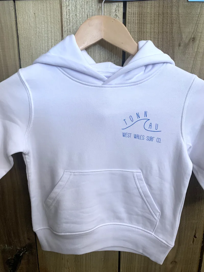 Tonnau Classic Kids Hoody in White-1