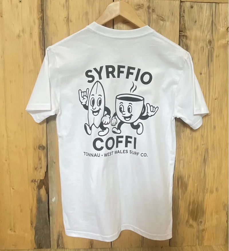 Tonnau Coffi x Syrffio Tee in White