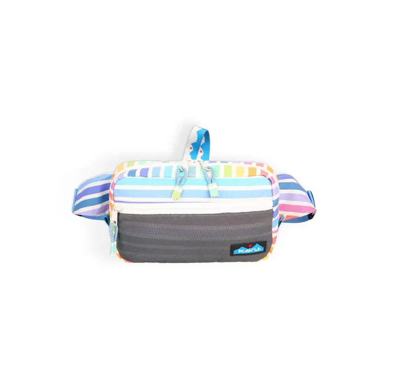 Kavu Cattle Point Belt Bag Rainbow Stripe
