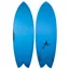 Aloha Keel Twin Fish Surfboard Blue PU 5ft 8 FCS II