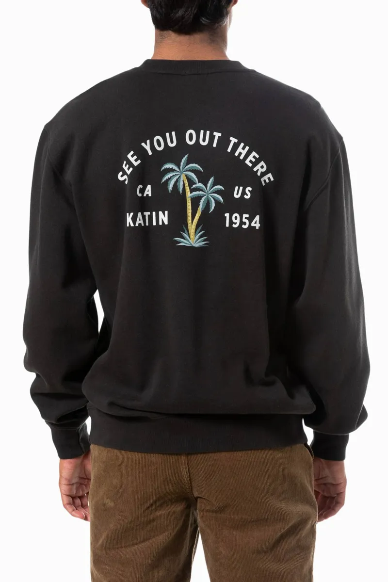 Katin Bermuda Crew Fleece Black Wash