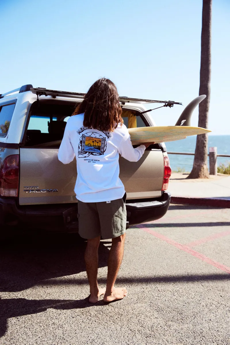 Katin Cranium Long Sleeve Tee in White-3