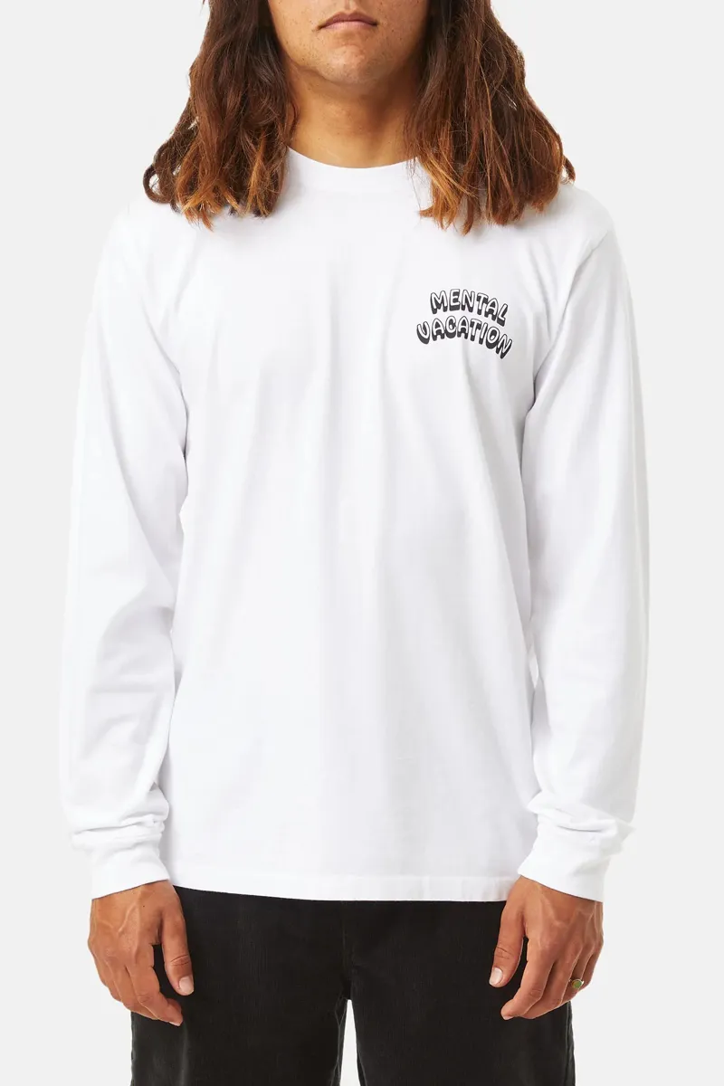 Katin Cranium Long Sleeve Tee in White-1