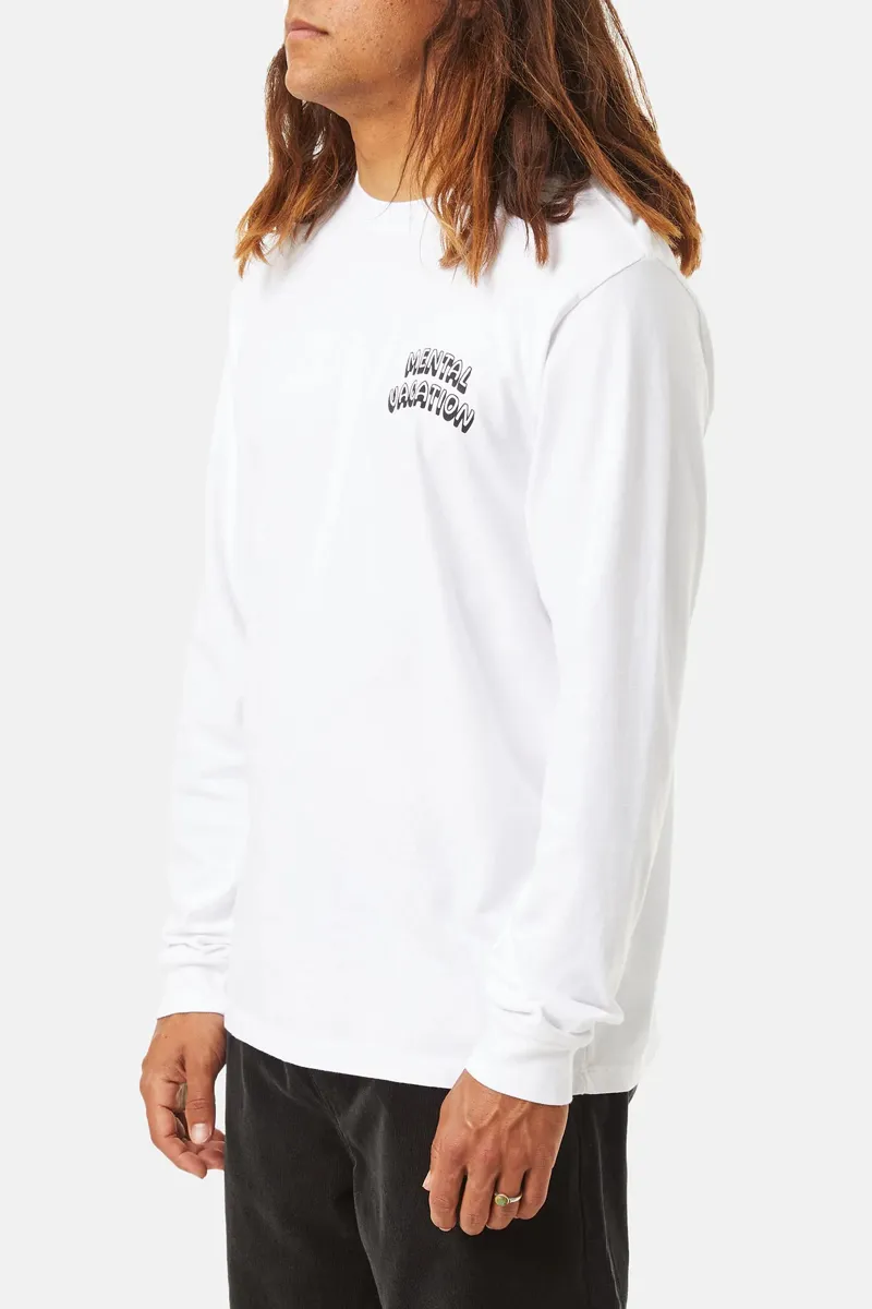 Katin Cranium Long Sleeve Tee in White