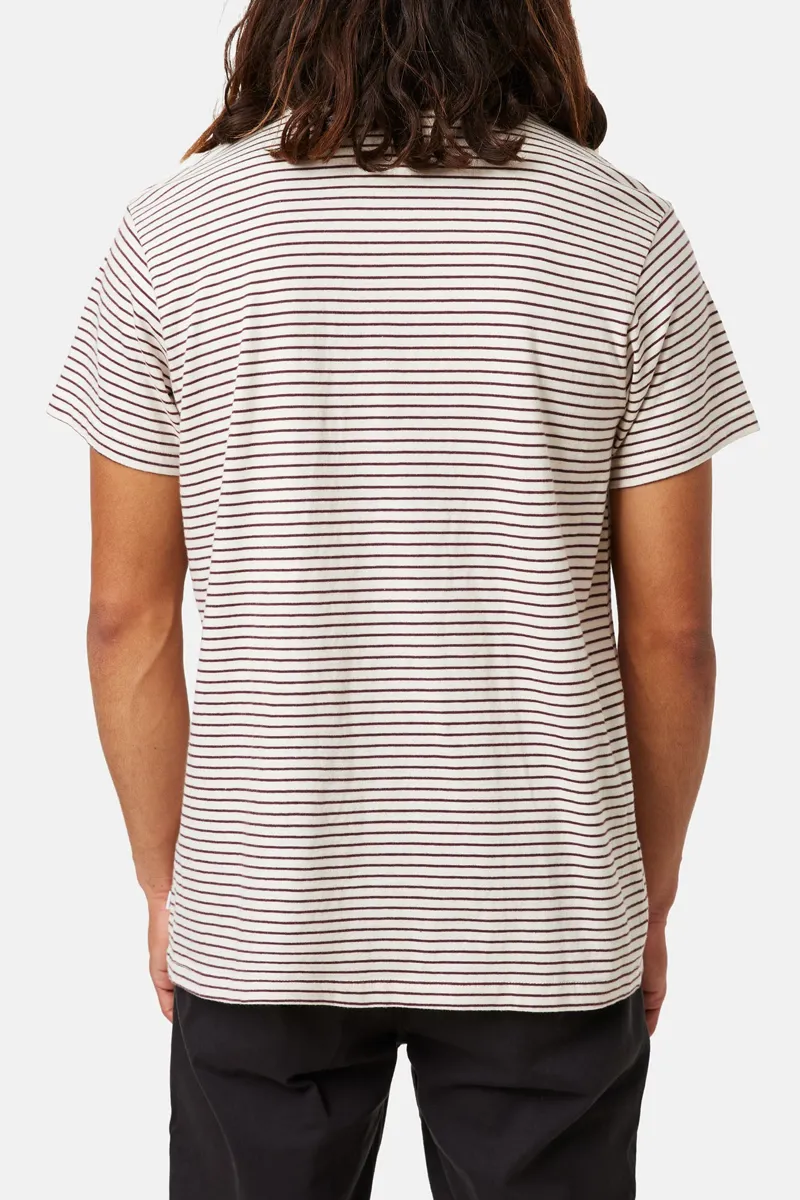 Katin Finley Pocket Tee Vintage White / Kelp Red-1