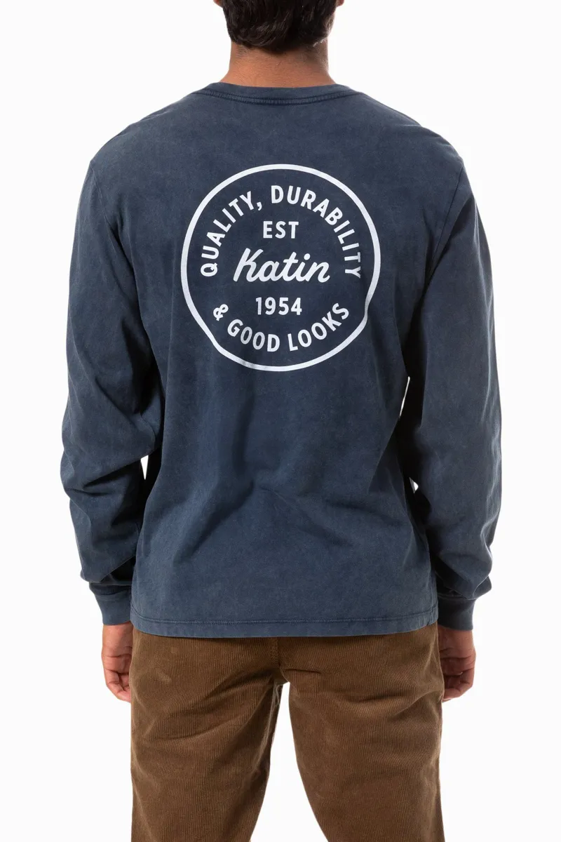Katin League Long Sleeve Tee Navy Mineral
