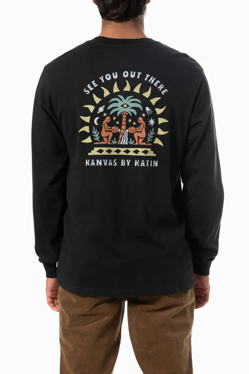 Katin Mysto Long Sleeve Tee Black Wash